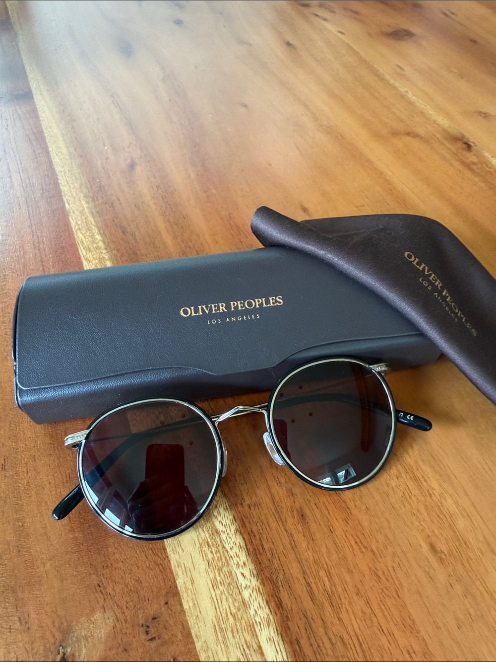 Oliver Peoples Casson 49mm Round Sunglasses